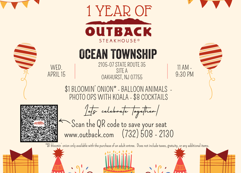1 YEAR OF OUTBACK STEAKHOUSE